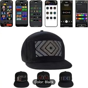 Programmable LED Sign Cap